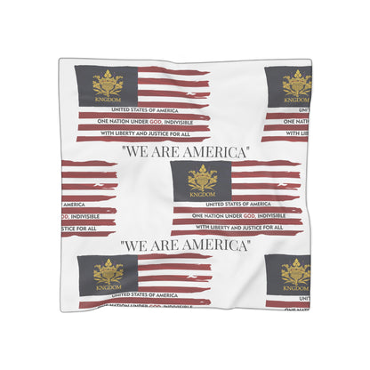 &quot;WE ARE AMERICA&quot;- Poly/Chiffon Scarf