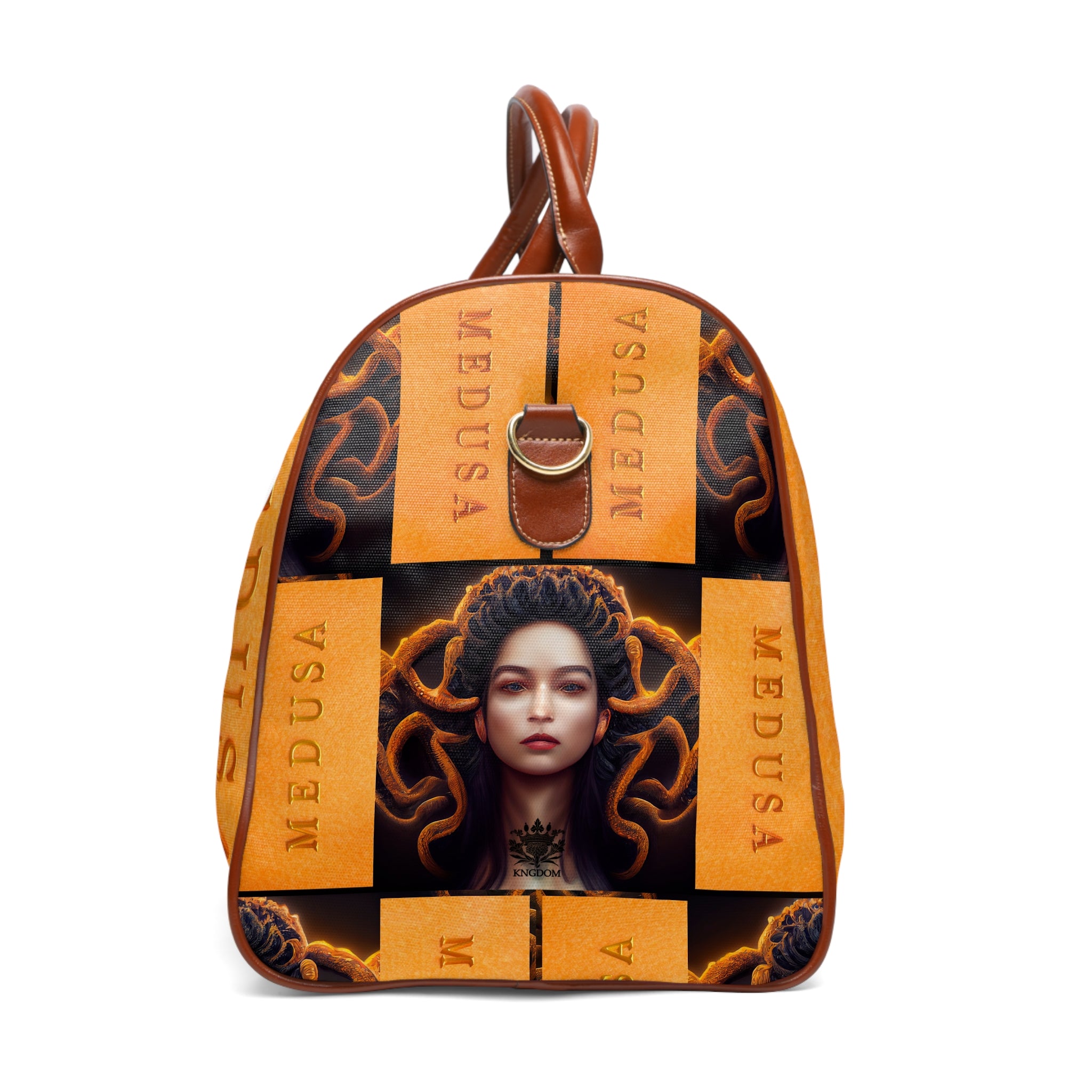 H.E.R &quot;MEDUSA&quot;- Vegan Leather Self-Expression Waterproof Travel Bag W/ Blk Kngdom Logo