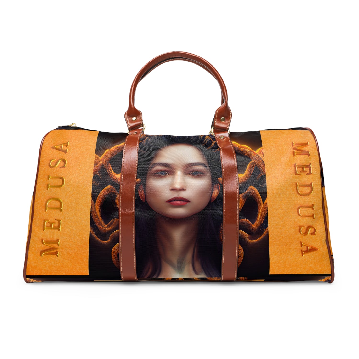 H.E.R &quot;MEDUSA&quot;- Vegan Leather Self-Expression Waterproof Travel Bag W/ Blk Kngdom Logo