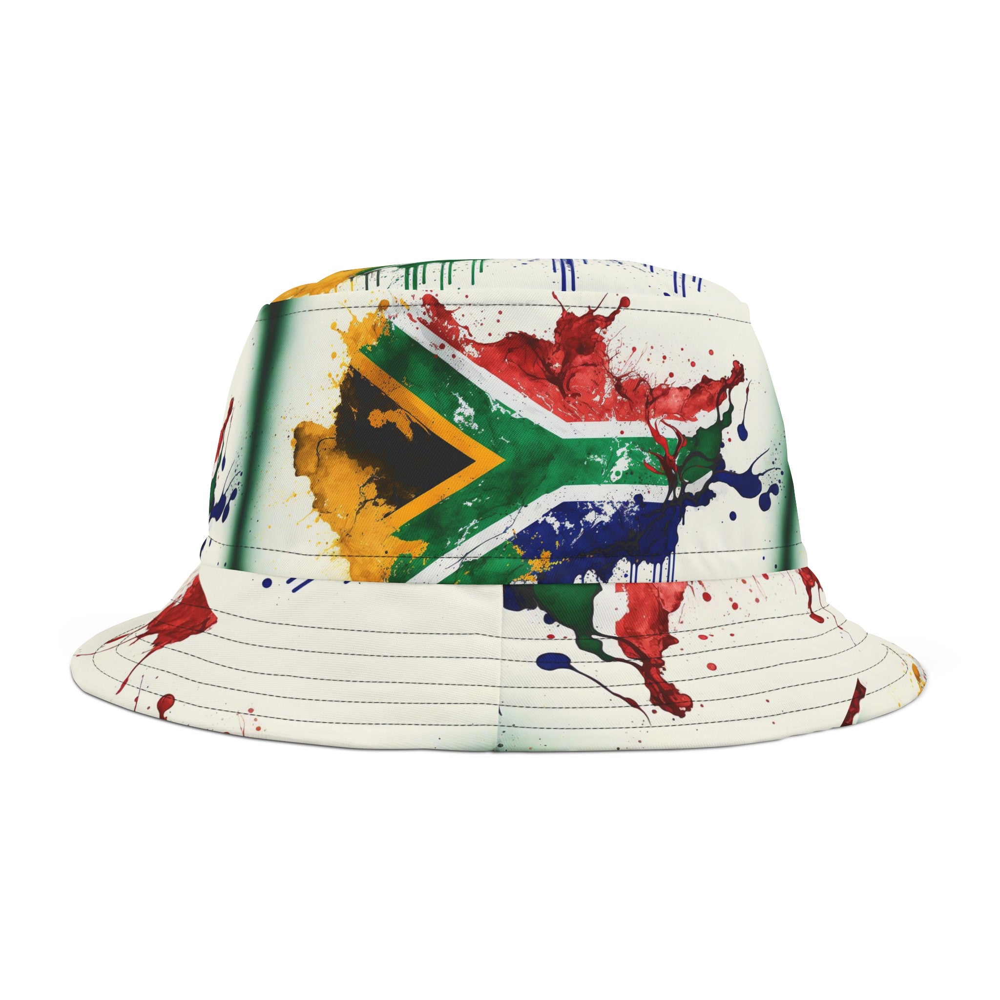 MOTHERLAND- &quot;Mandela&quot;- Unisex Bucket Hat W/ Blk Kngdom Logo