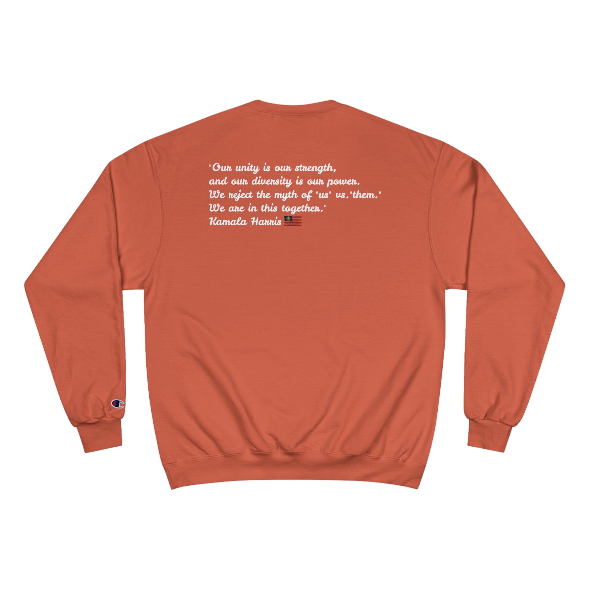 &quot;MADAM PRESIDENT 2024&quot;(QUOTE)- Unisex Champion Sweatshirt W/ Kngdom Logo