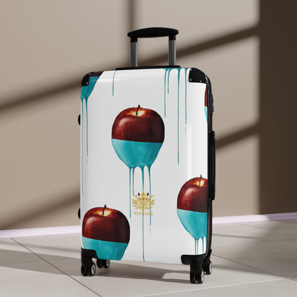 Kngdom APPLE &quot;DRIP&quot; - White Suitcases W/Kngdom Logo (Small/Med)