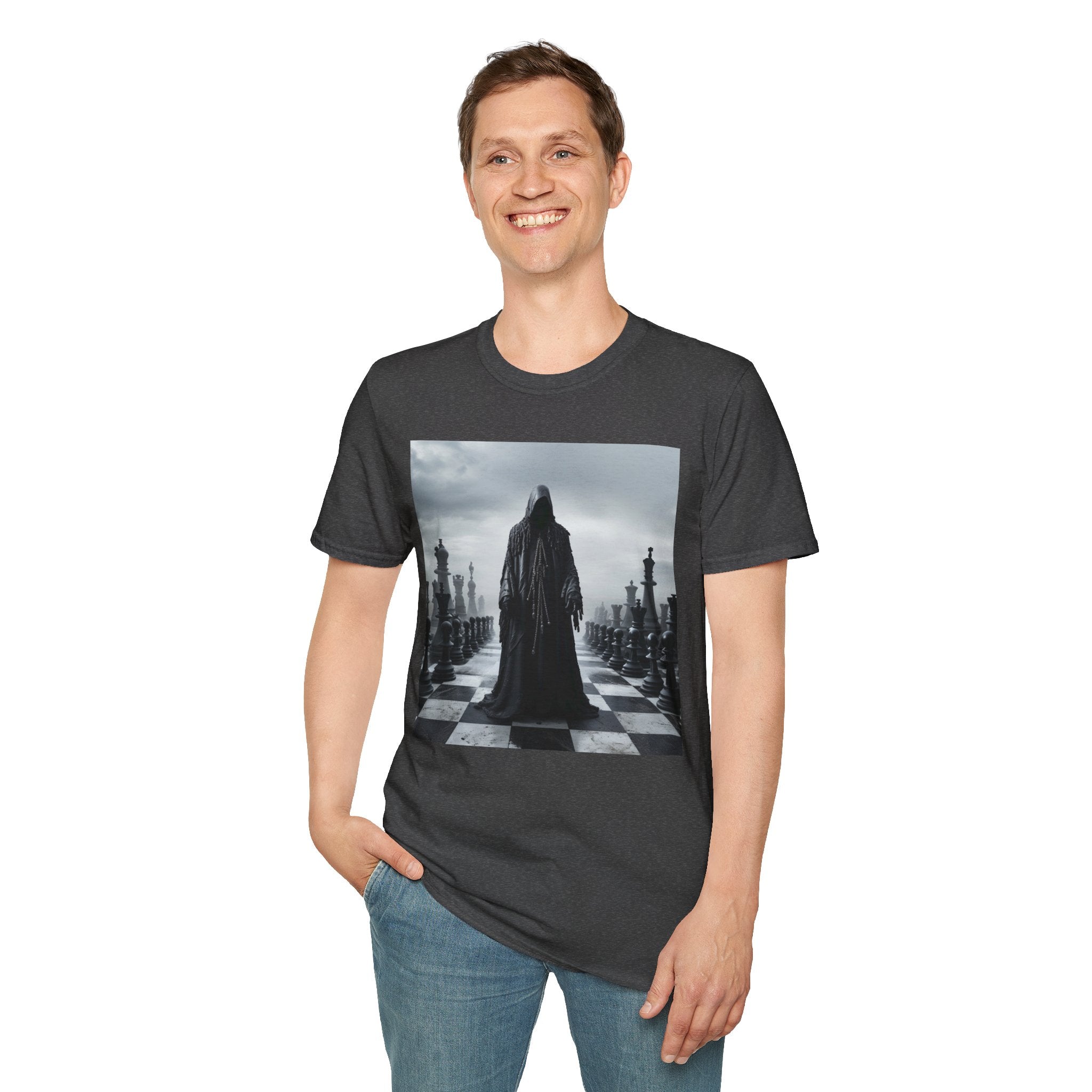 &quot;CHECKMATE&quot;: camiseta unisex de estilo suave con logotipo de Kingdom 