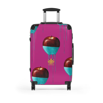 Kngdom APPLE &quot;DRIP&quot;- Dark Pink Suitcases W/Kngdom Logo (Small/Med)