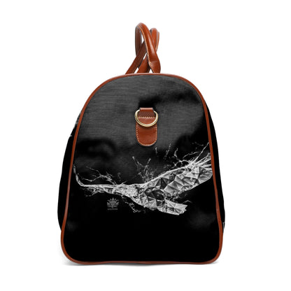 &quot;HIGHER PERSPECTIVE&quot;- Vegan Leather Self-Expression Waterproof Travel Bag W/ Grey Kngdom Logo