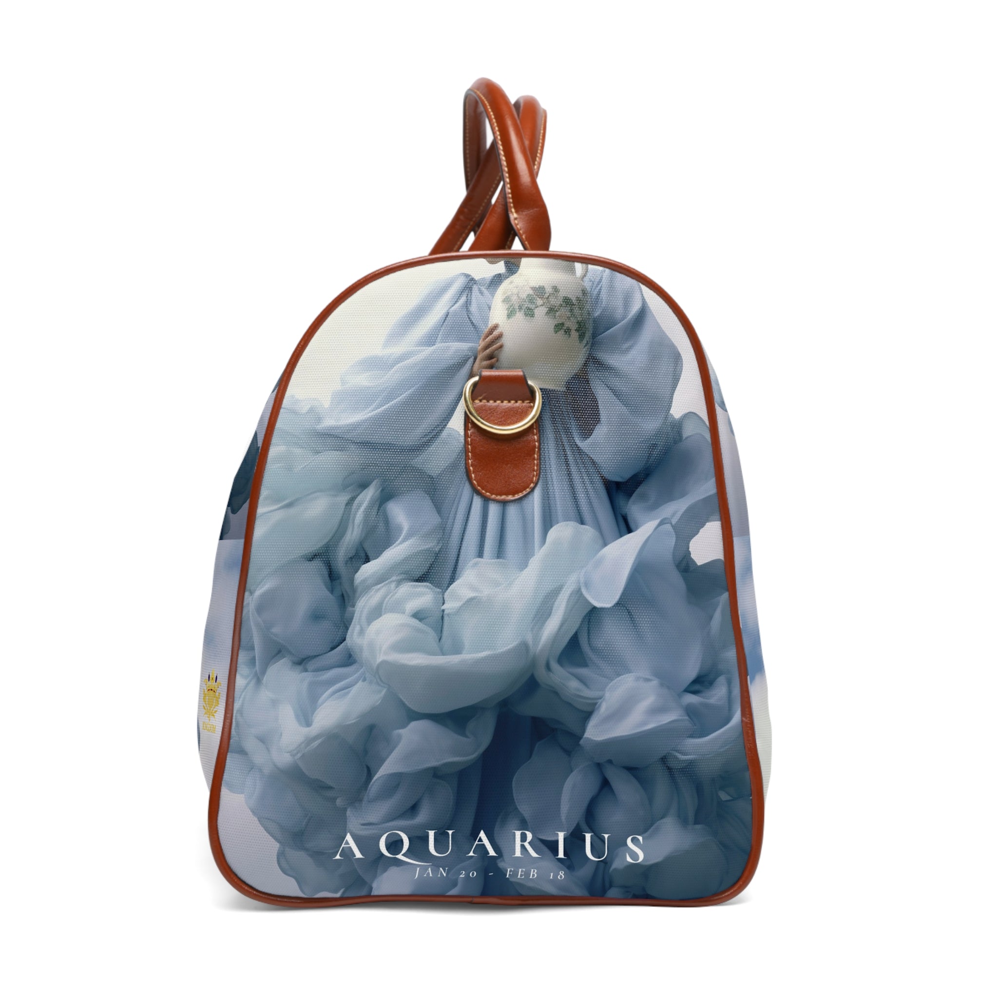 H.E.R &quot;AQUARIUS&quot;- Vegan Leather Self-Expression Waterproof Travel Bag W/ Kngdom Logo