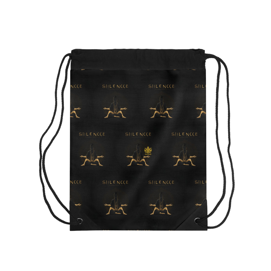 &quot;SILENCE IS A SOURCE OF GREAT STRENGTH&quot;- Drawstring Bag W/ Kngdom Logo