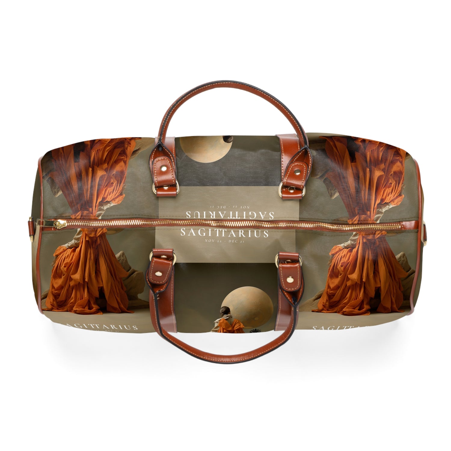 H.E.R &quot;SAGITTARIUS&quot;- Vegan Leather Self-Expression Waterproof Travel Bag W/ Blk Kngdom Logo