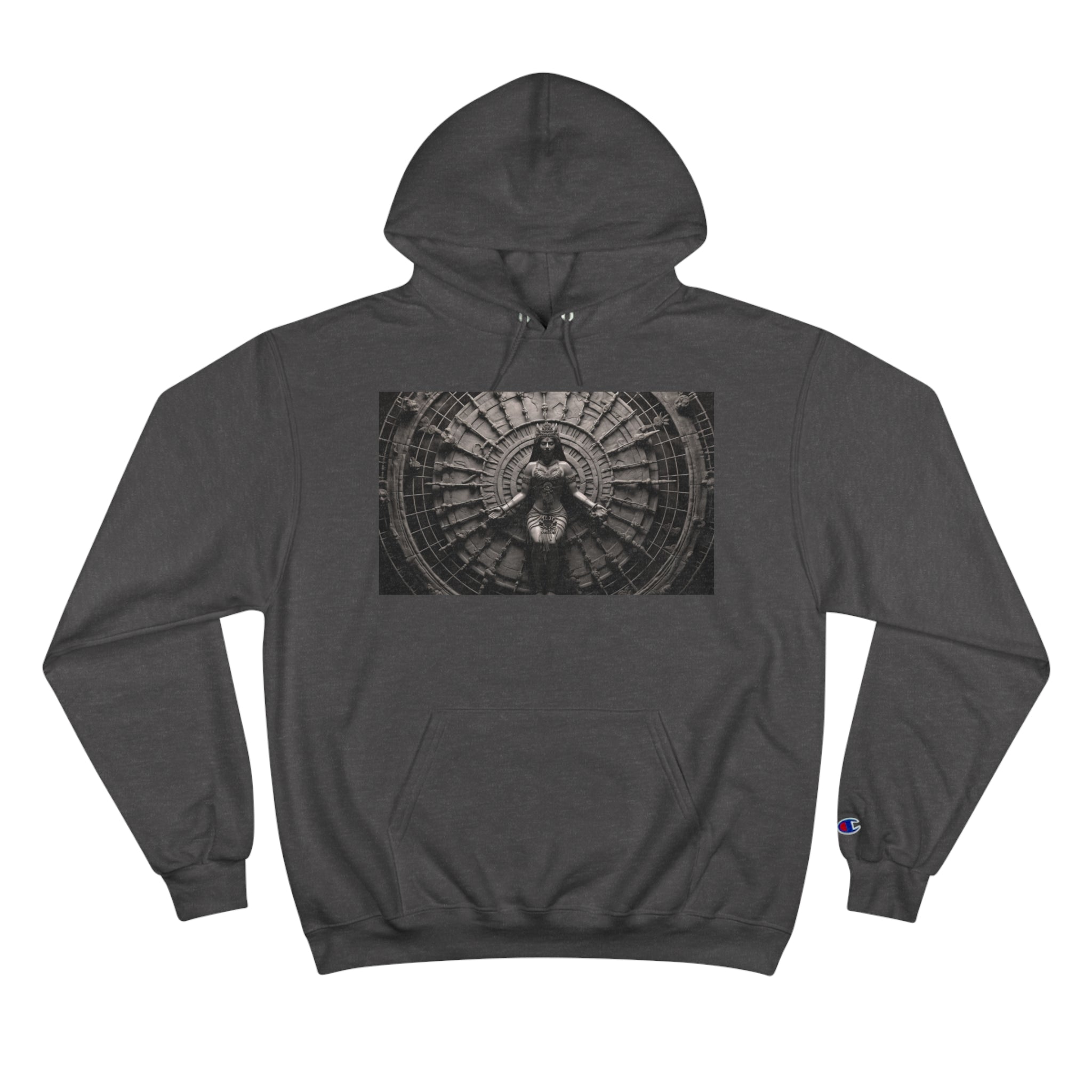 &quot;CHAKRA&quot;- Unisex Champion Hoodie W/ Blk Kngdom Logo