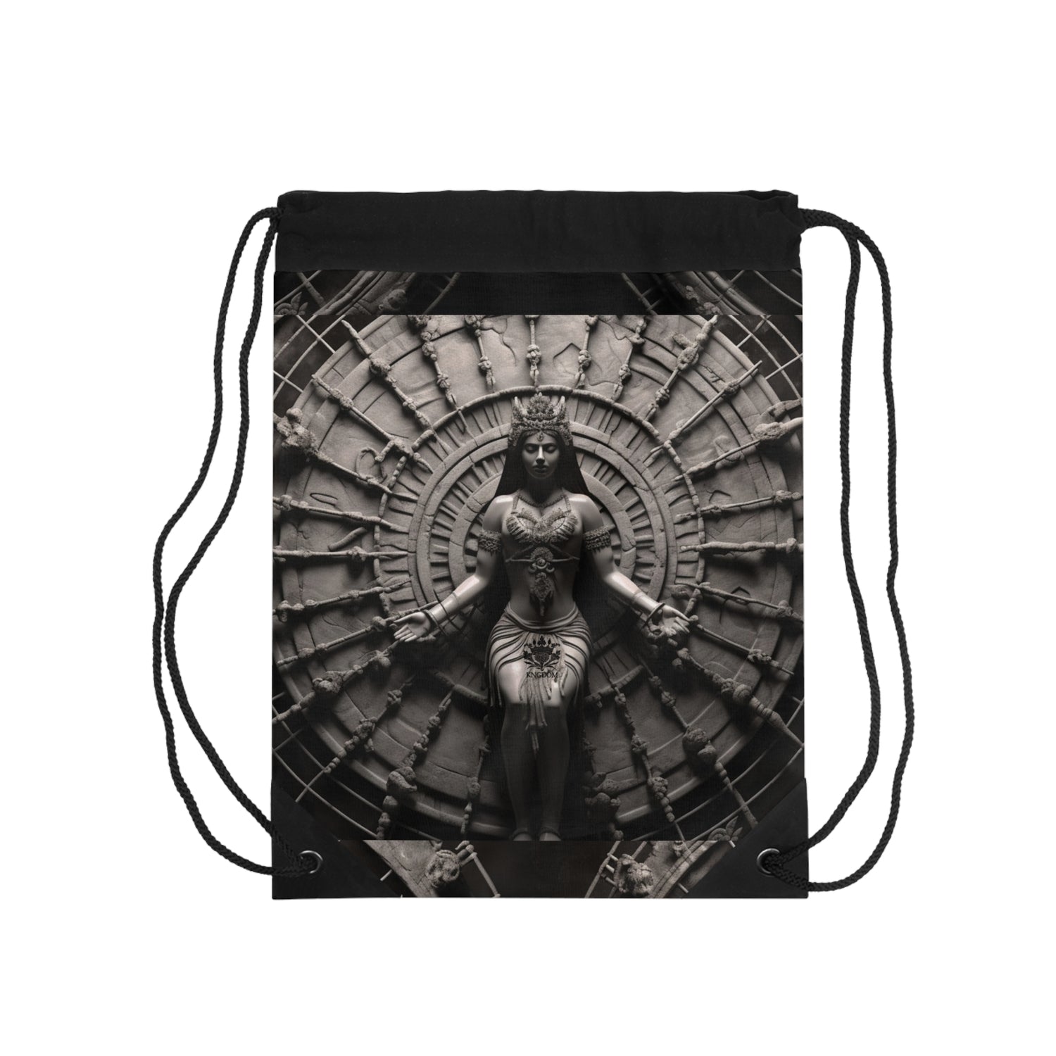 &quot;CHAKRA&quot;- Drawstring Bag W/ Blk Kngdom Logo