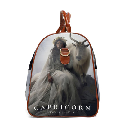 H.E.R &quot;CAPRICORN&quot;- Vegan Leather Self-Expession Waterproof Travel Bag W/ Blk Kngdom Logo