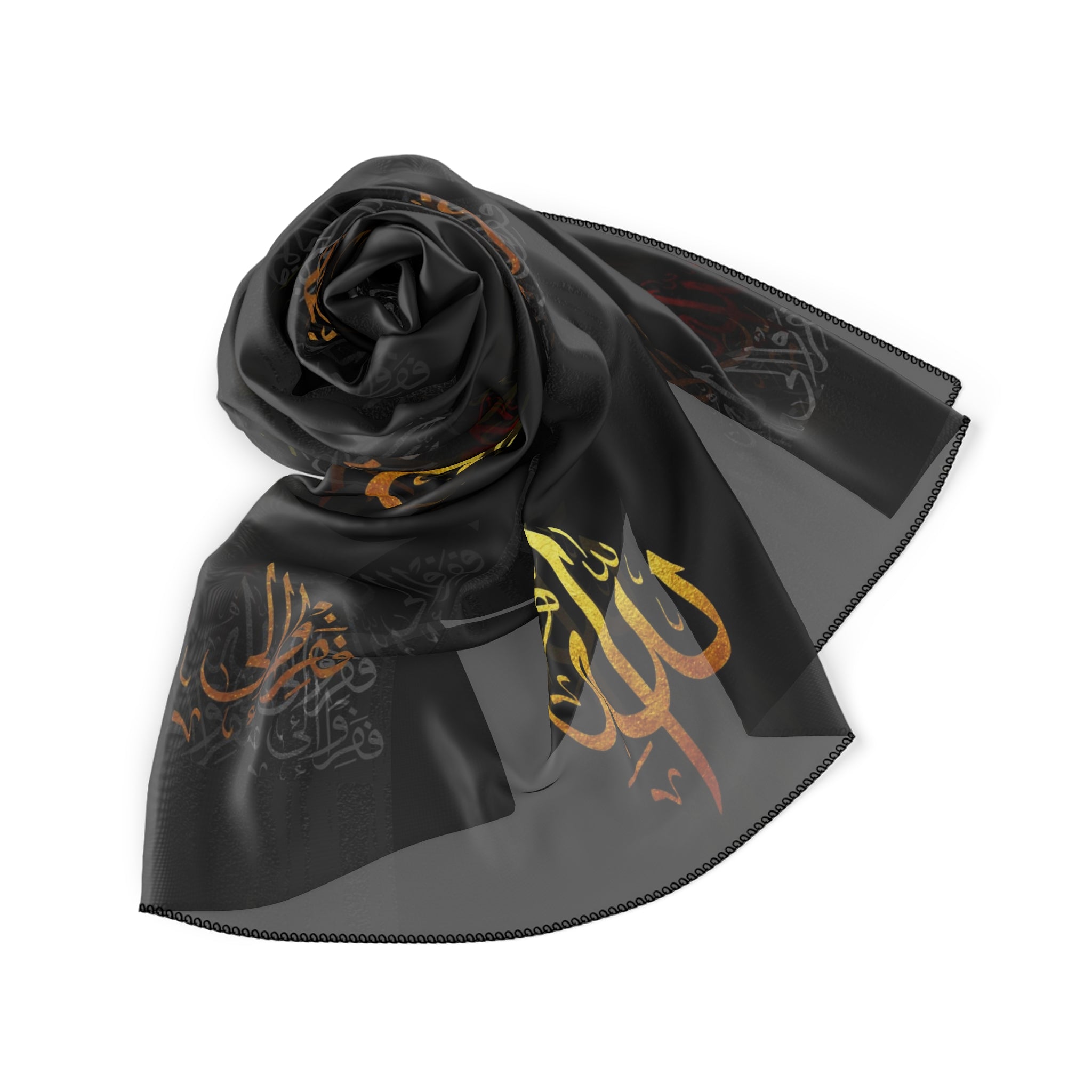 The World Of Allah- Poly/Chiffon Scarf W/ Kngdom Logo