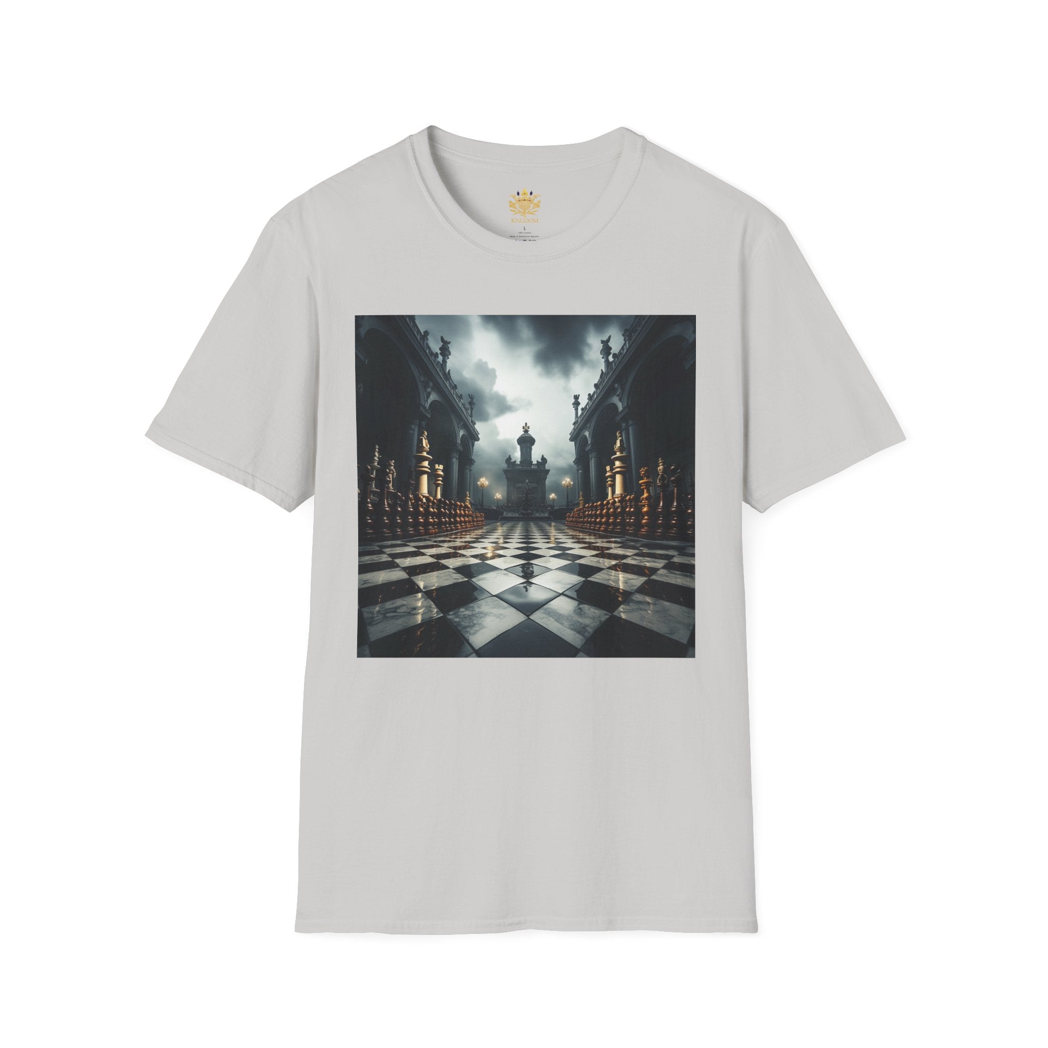 &quot;CHECKMATE&quot;: camiseta unisex de estilo suave con logotipo de Kingdom 