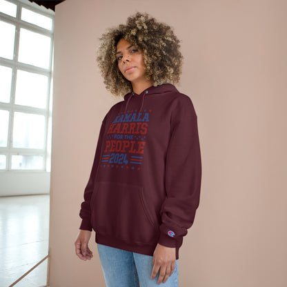 &quot;KAMALA HARRIS FOR THE PEOPLE 2024&quot;(QUOTE)- Unisex Champion Hoodie W/ Kngdom Logo