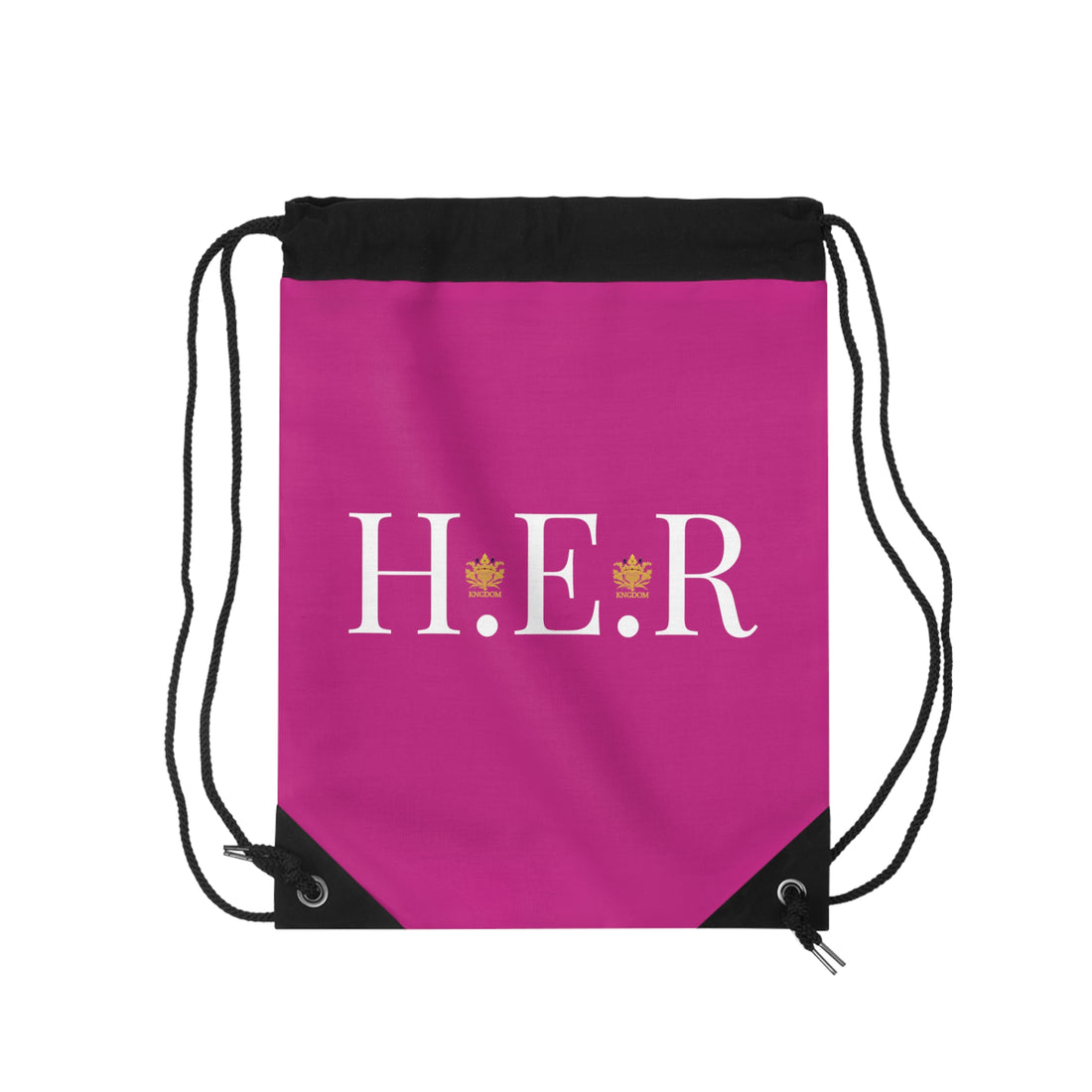 &quot;H.E. R&quot; (Heroism/Eagerness/Relevant)- Drawstring Bag W/ Kngdom Logo