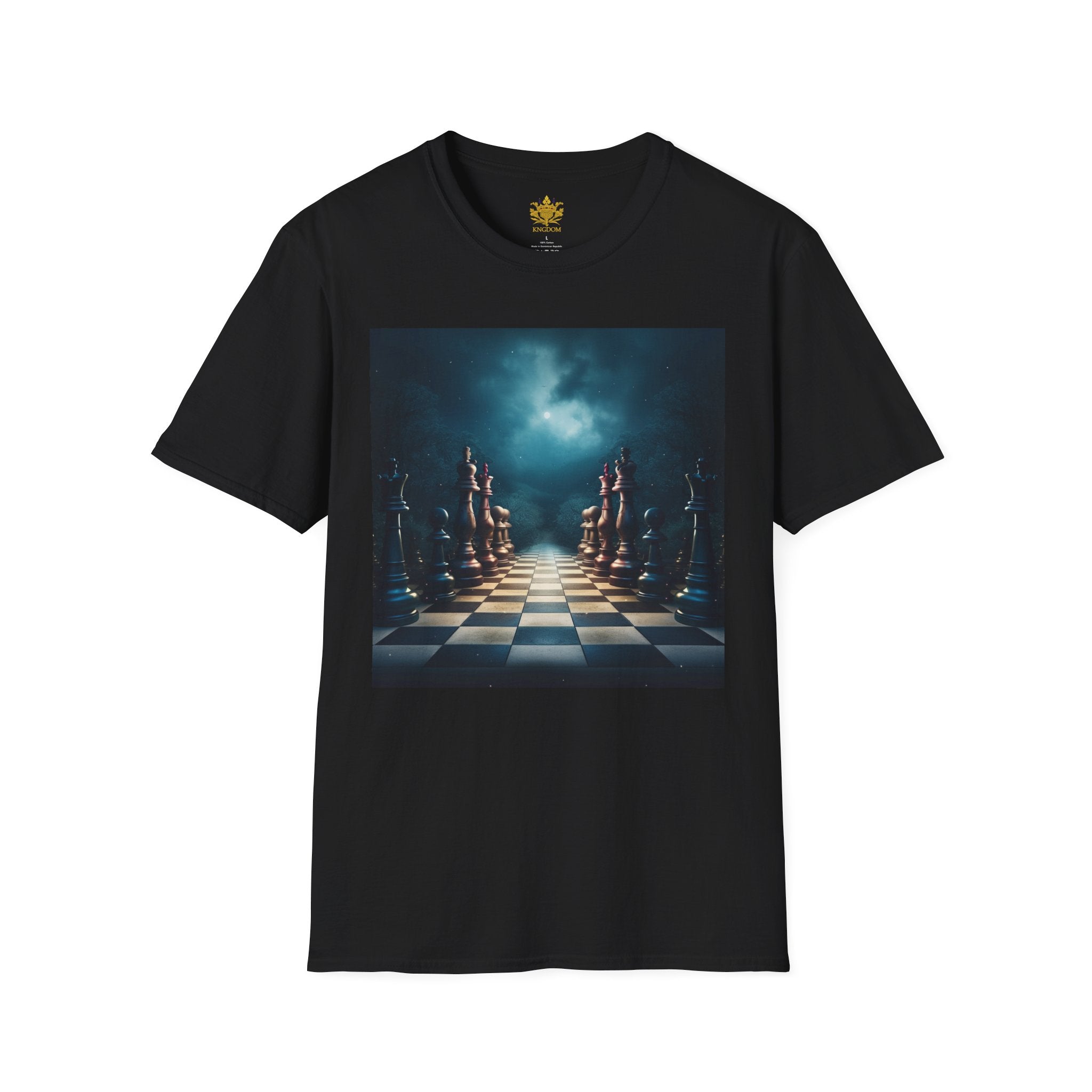 &quot;CHECKMATE&quot;: camiseta unisex de estilo suave con logotipo de Kingdom 