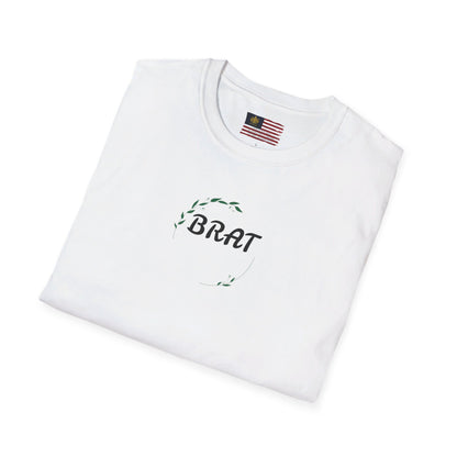 &quot;BRAT&quot;(QUOTE)- Unisex Softstyle T-Shirt W/ Kngdom Logo