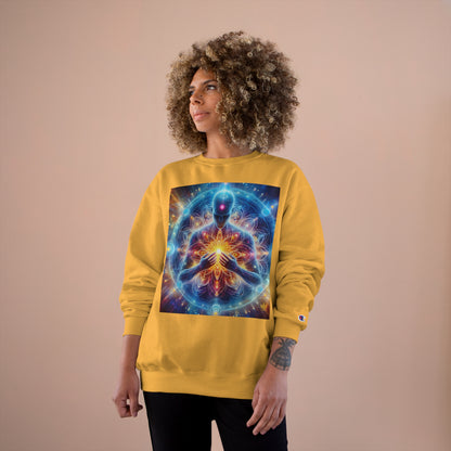 &quot;DIVINE ENERGY&quot;- Unisex Champion Sweatshirt W/ Kngdom Logo