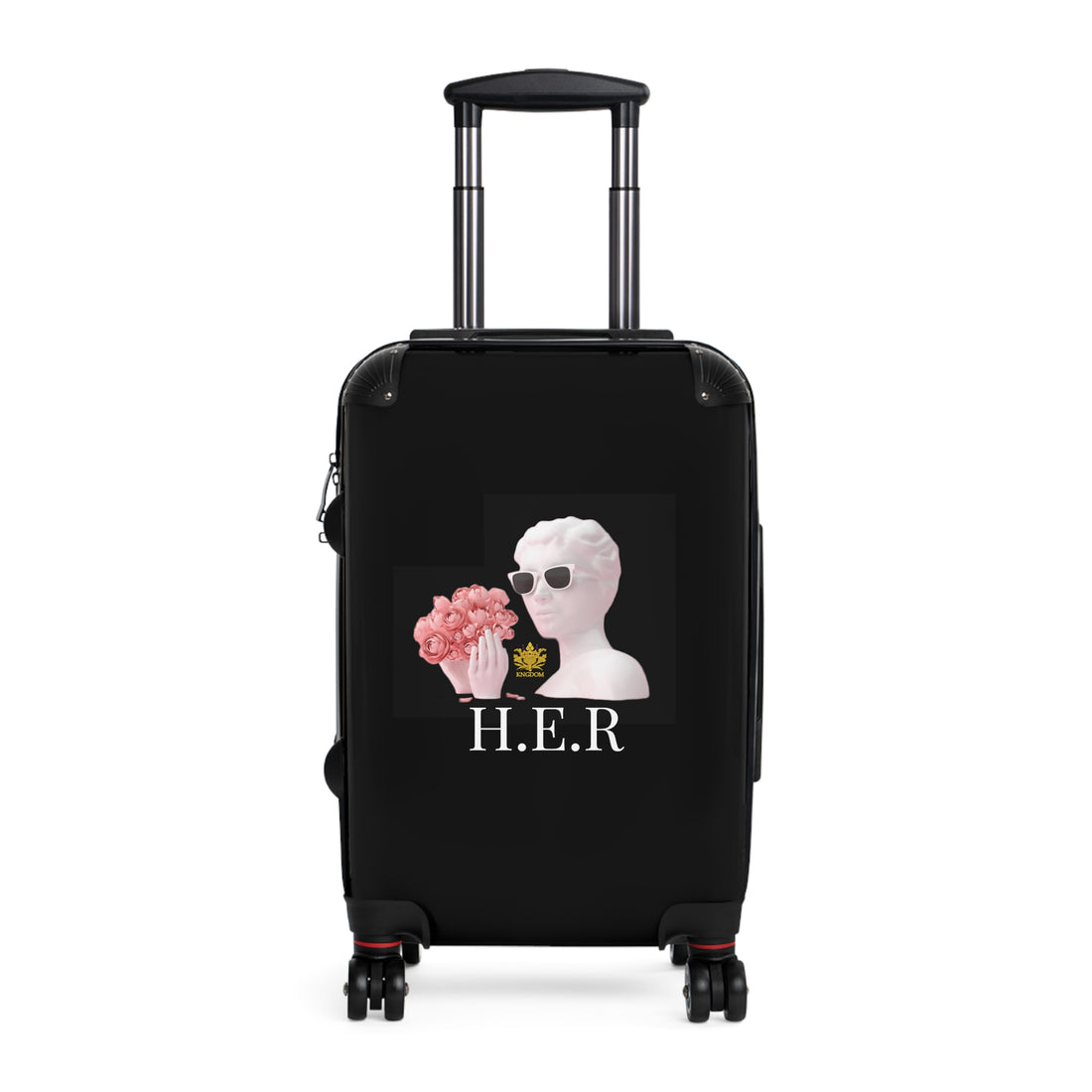 &quot;H.E.R&quot; (Heroism/Eagerness/Relevant)- Small/Med/Large Suitcases W/ Kngdom Logo