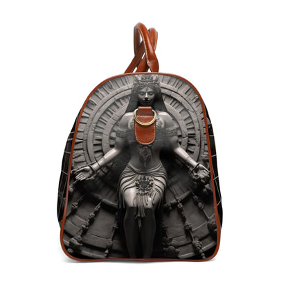 &quot;CHAKRA&quot;- Vegan Leather Self-Expression Waterproof Travel Bag W/ Blk Kngdom Logo