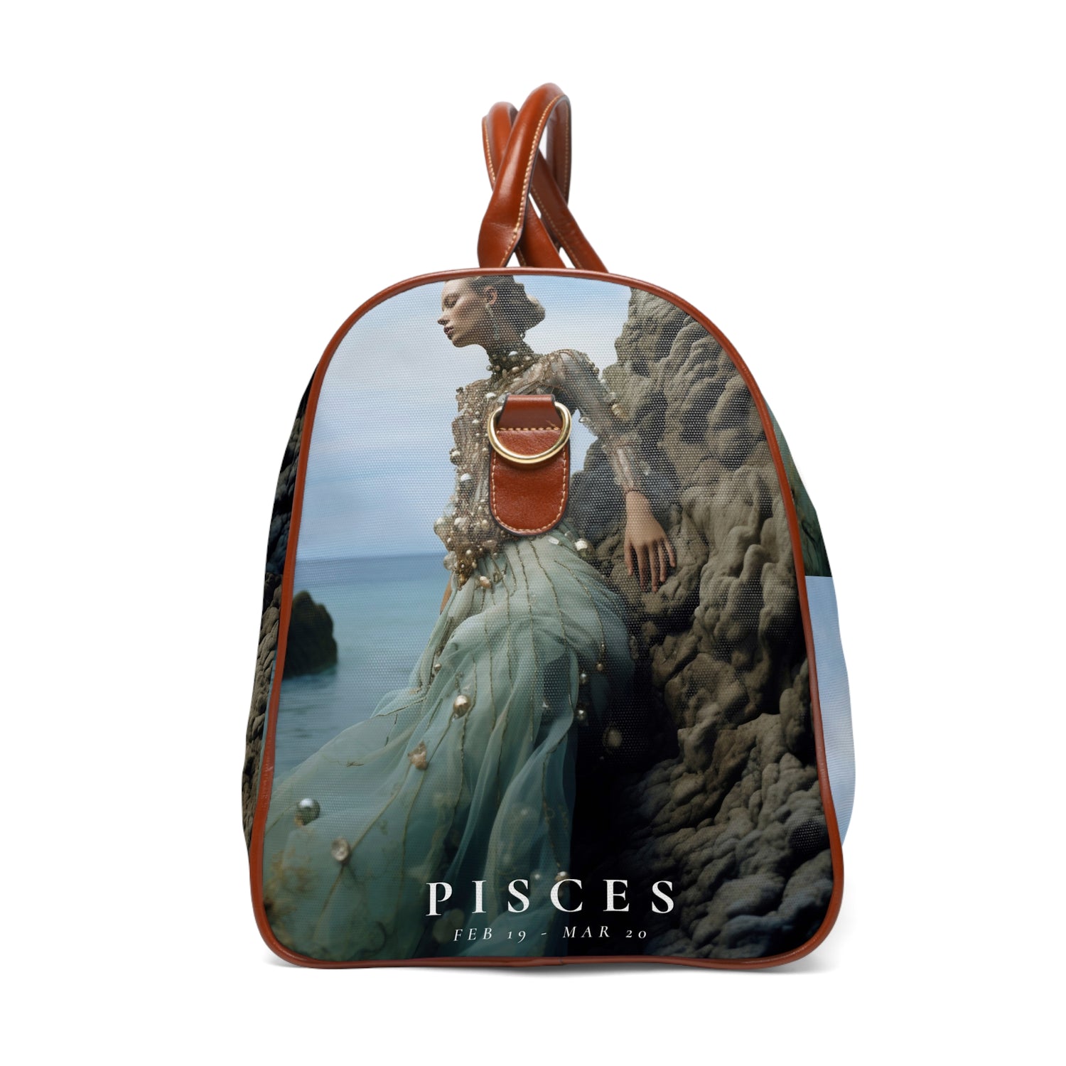 H.E.R. &quot;PISCES&quot;- Vegan Self-Expression Waterproof Travel Bag W/ Blk Kngdom Logo