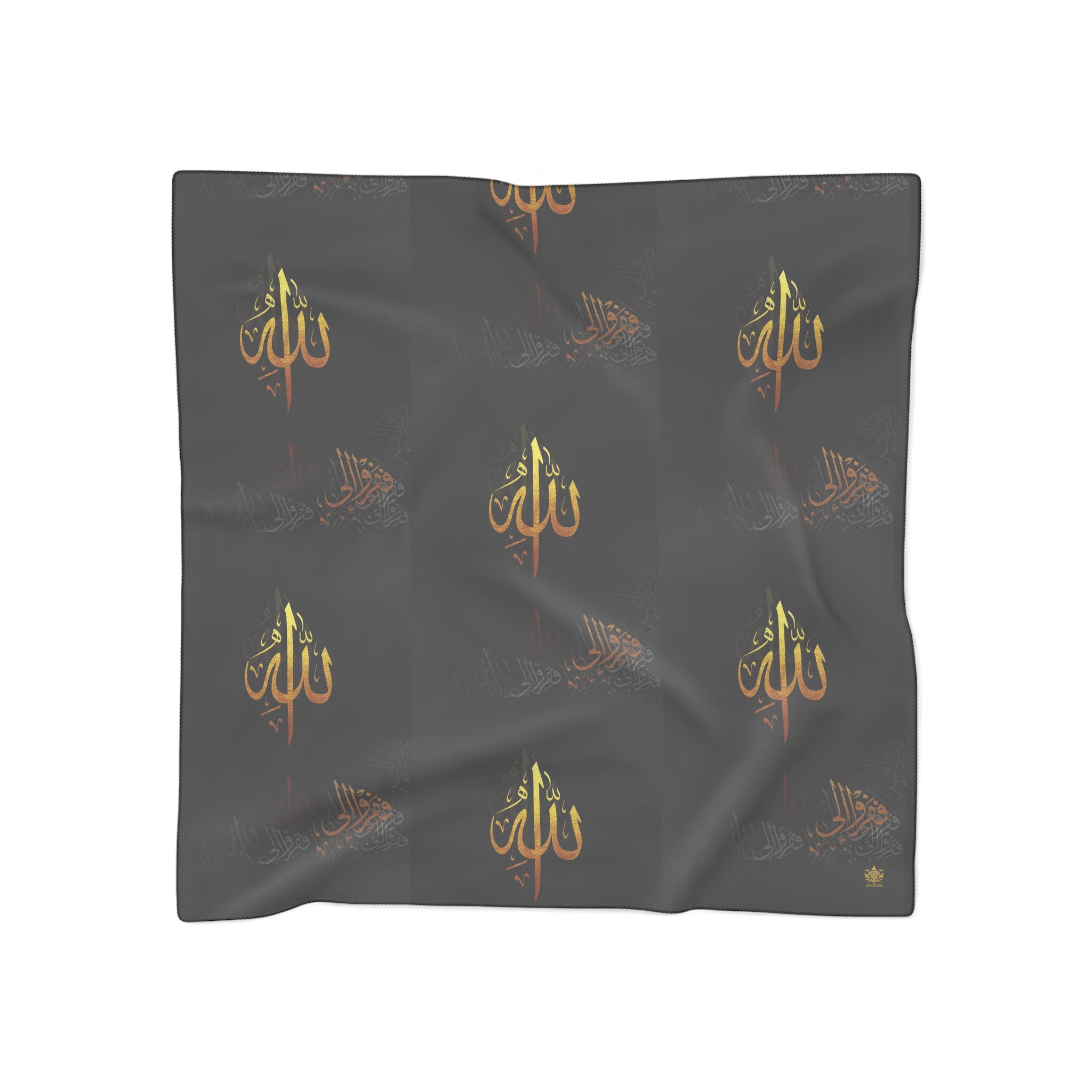 The World Of Allah- Poly/Chiffon Scarf W/ Kngdom Logo