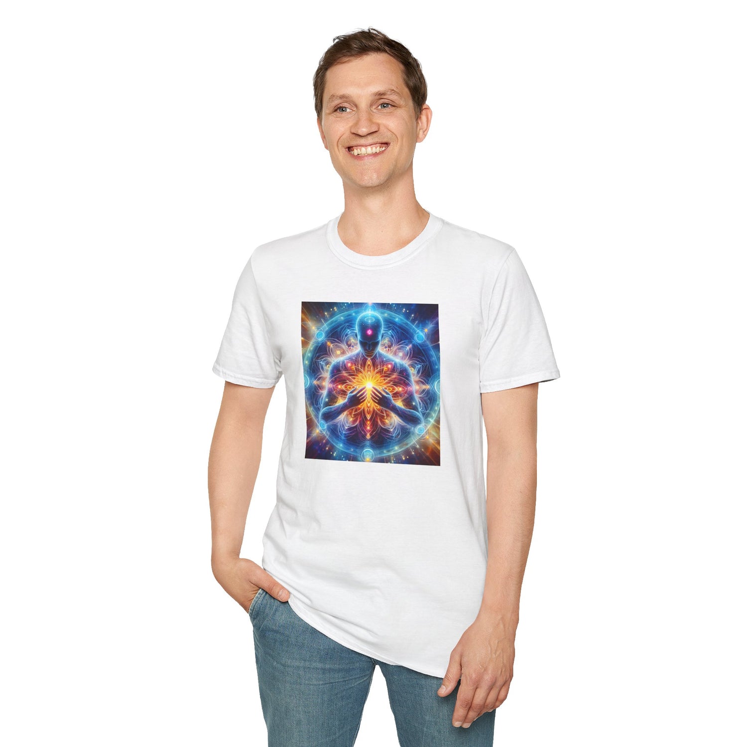 &quot;DIVINE ENERGY&quot;- Unisex Softstyle T-Shirt W/ Kngdom Logo