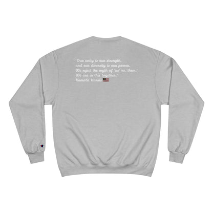 &quot;MADAM PRESIDENT 2024&quot;(QUOTE)- Unisex Champion Sweatshirt W/ Kngdom Logo