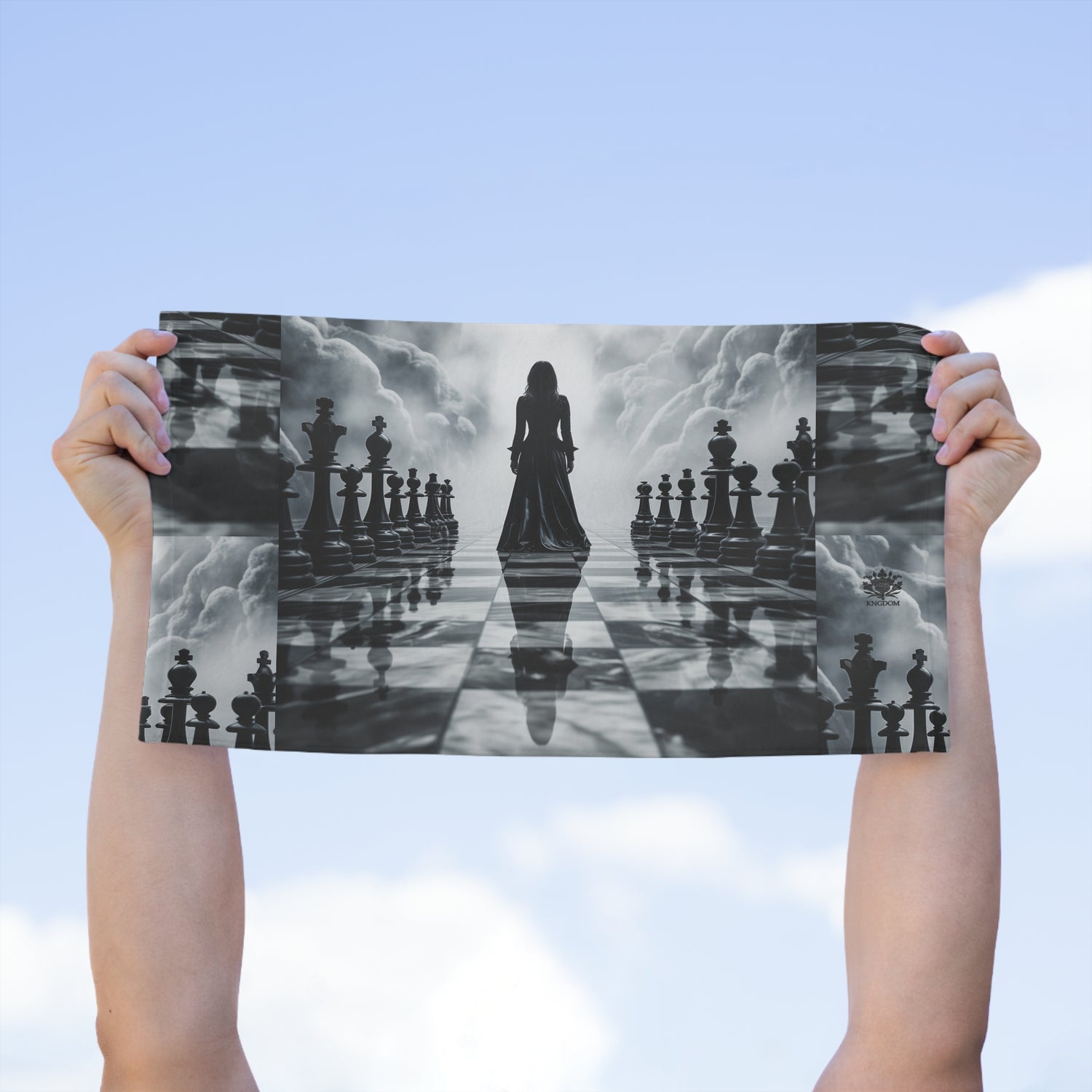 &quot;CHECKMATE&quot;- Rally Towel W/ Blk Kngdom Logo