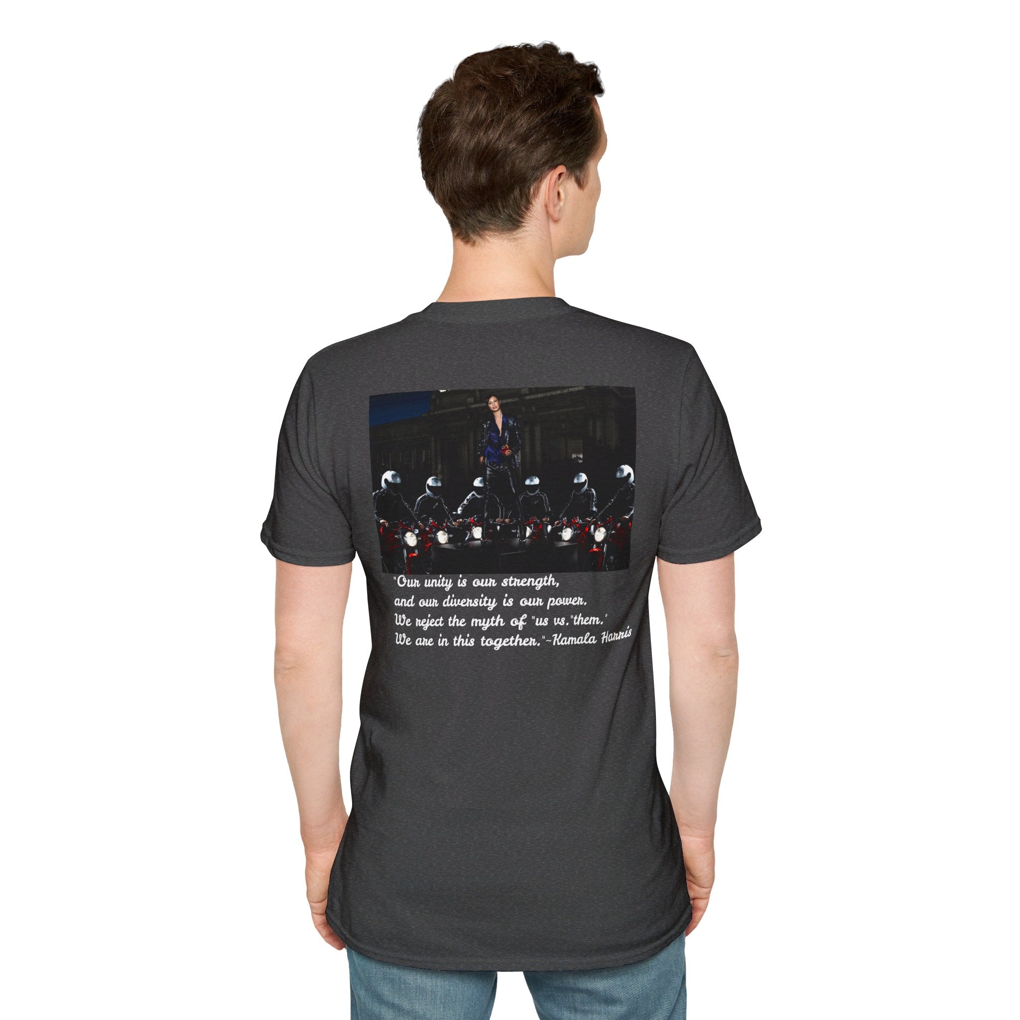 &quot;Extension Of Self Wo-MAN- Together We Win&quot; KAMALA/WALZ 2024(Quote)- Unisex Softstyle T-Shirt W/ Kngdom Logo