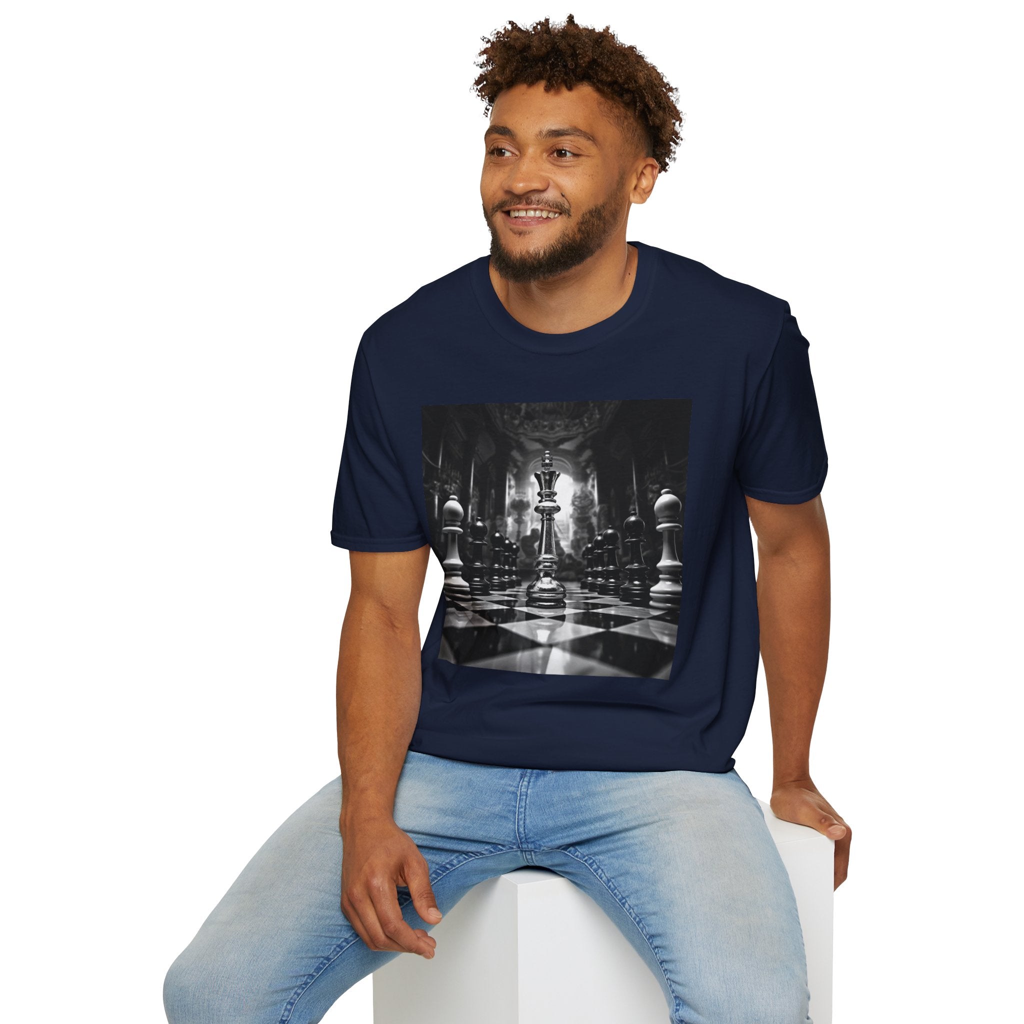 &quot;CHECKMATE&quot;: camiseta de estilo suave para hombre con logotipo de Kingdom 