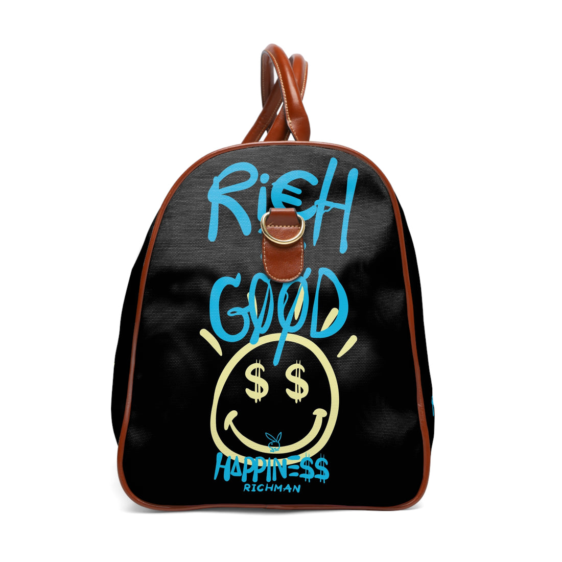 Kngdom &quot;DRIP&quot; (RICH IS GOOD HAPPINESS) - Vegan Leather Self-Expression Waterproof Travel Bag W/ Kngdom Logo