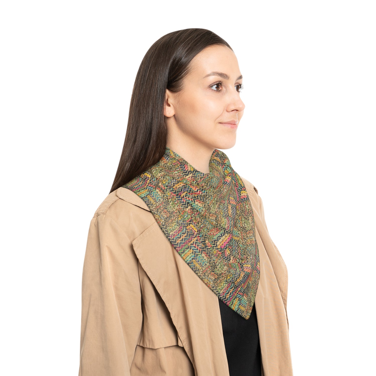 MOTHERLAND- &quot;Celebration&quot; Chiffon/Poly Scarf W/Blk Kngdom Logo