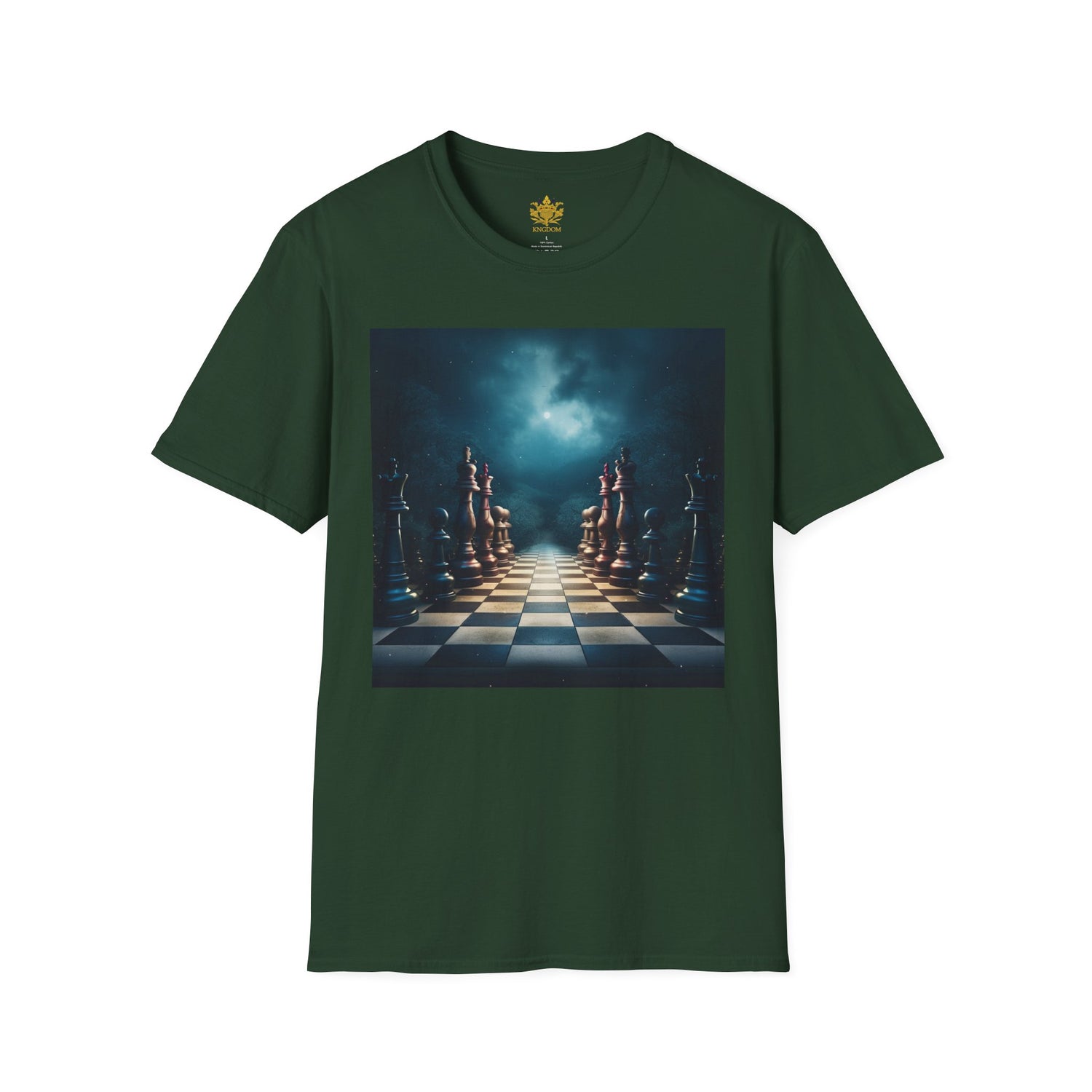 &quot;CHECKMATE&quot;: camiseta unisex de estilo suave con logotipo de Kingdom 