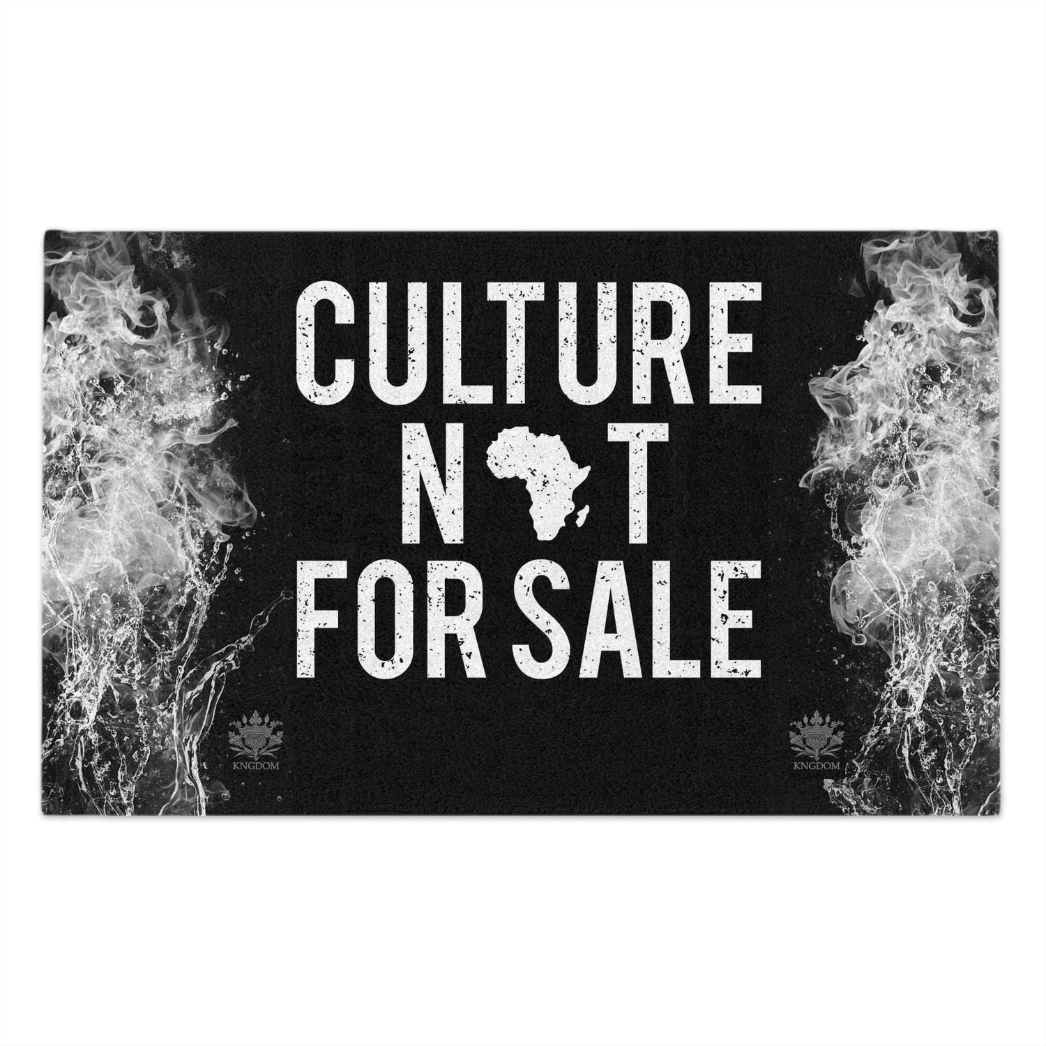 Kngdom &quot;DRIP&quot; (Culture Not For Sale)- Rally Towel W/ Grey Kngdom Logo