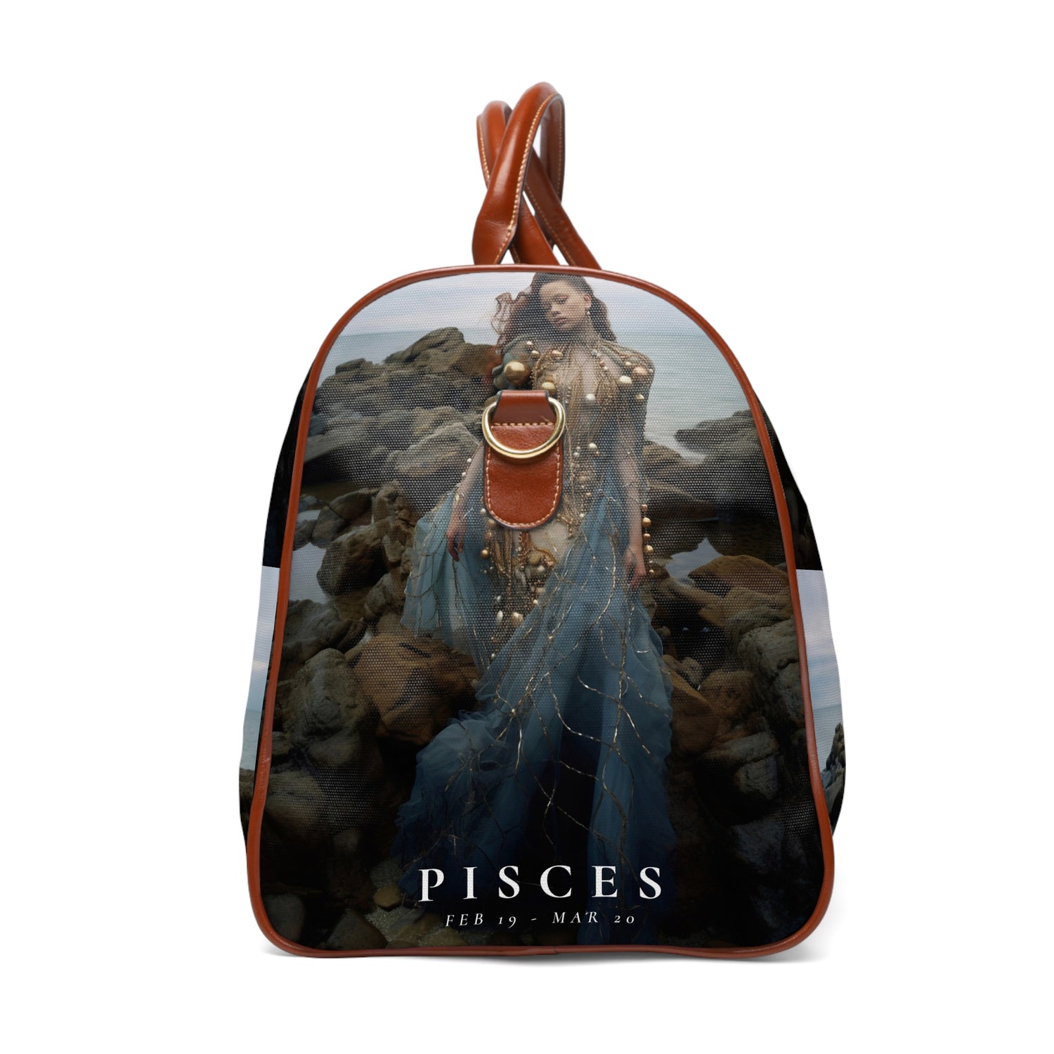 H.E.R. &quot;PISCES&quot;- Vegan Self-Expression Waterproof Travel Bag W/ Blk Kngdom Logo