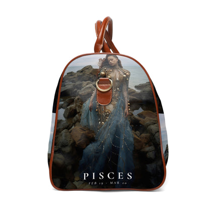 H.E.R. &quot;PISCES&quot;- Vegan Self-Expression Waterproof Travel Bag W/ Blk Kngdom Logo