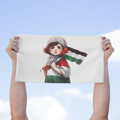 &quot;HABIBI/HABIBTI Of PALESTINE&quot;- Rally Towel W/ Blk Kngdom Logo