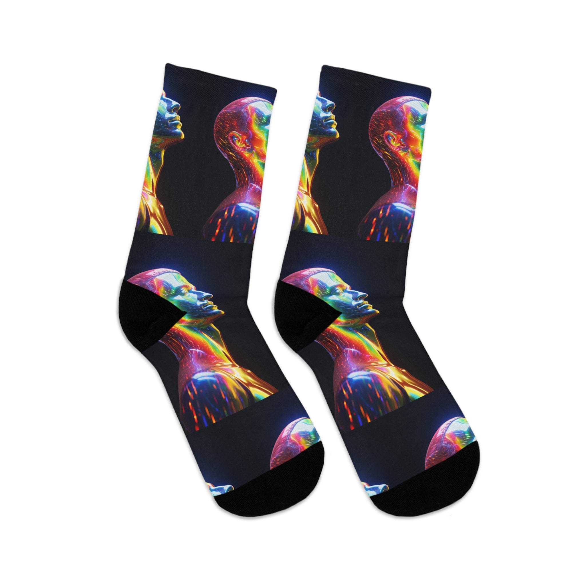 &quot;MINDFULNESS&quot;- Unisex Recycled Poly Meditation Socks W/ Kngdom Logo