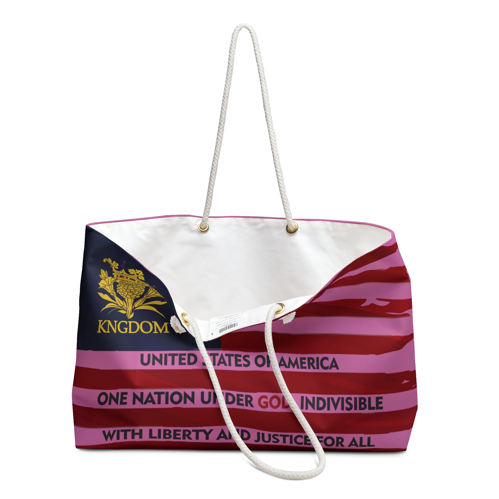 &quot;WE ARE AMERICA&quot;- Weekender Bag W/ Kngdom Logo