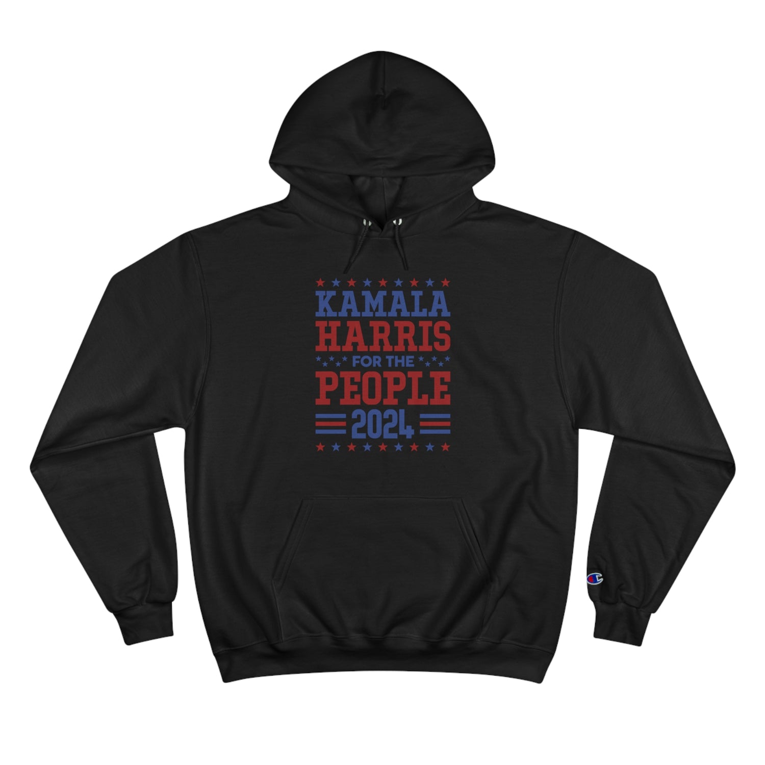 &quot;KAMALA HARRIS FOR THE PEOPLE 2024&quot;(QUOTE)- Unisex Champion Hoodie W/ Kngdom Logo