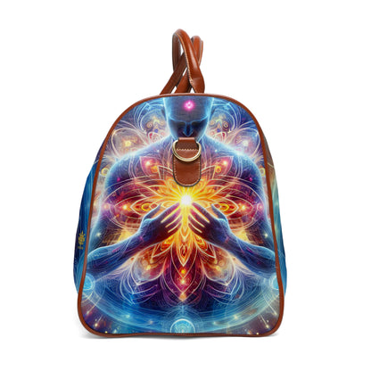 &quot;DIVINE ENERGY&quot;- Vegan Leather Self-Expression Waterproof Travel Bag W/ Kngdom Logo