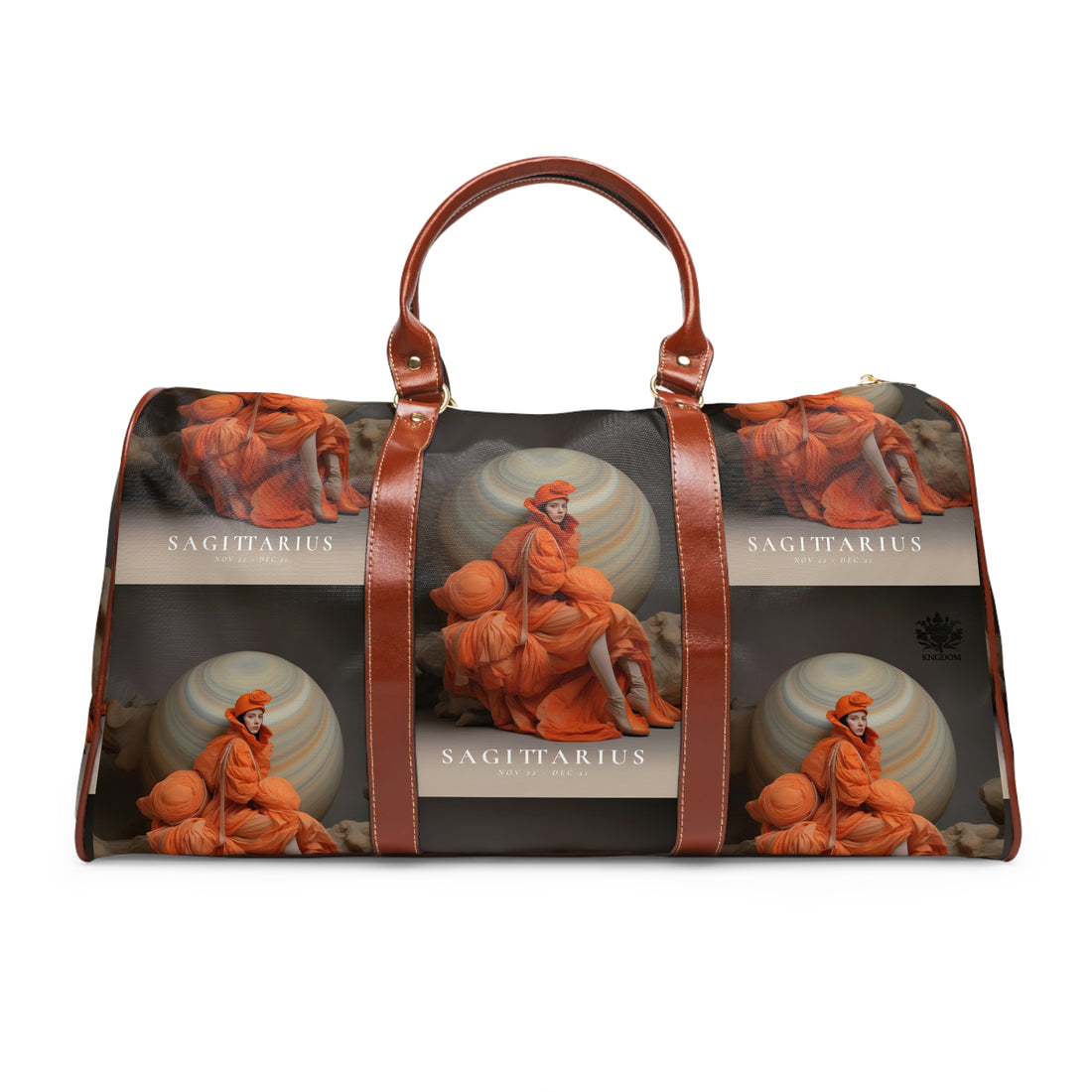 H.E.R &quot;SAGITTARIUS&quot;- Vegan Leather Self -Expression Waterproof Travel Bag W/ Blk Kngdom Logo