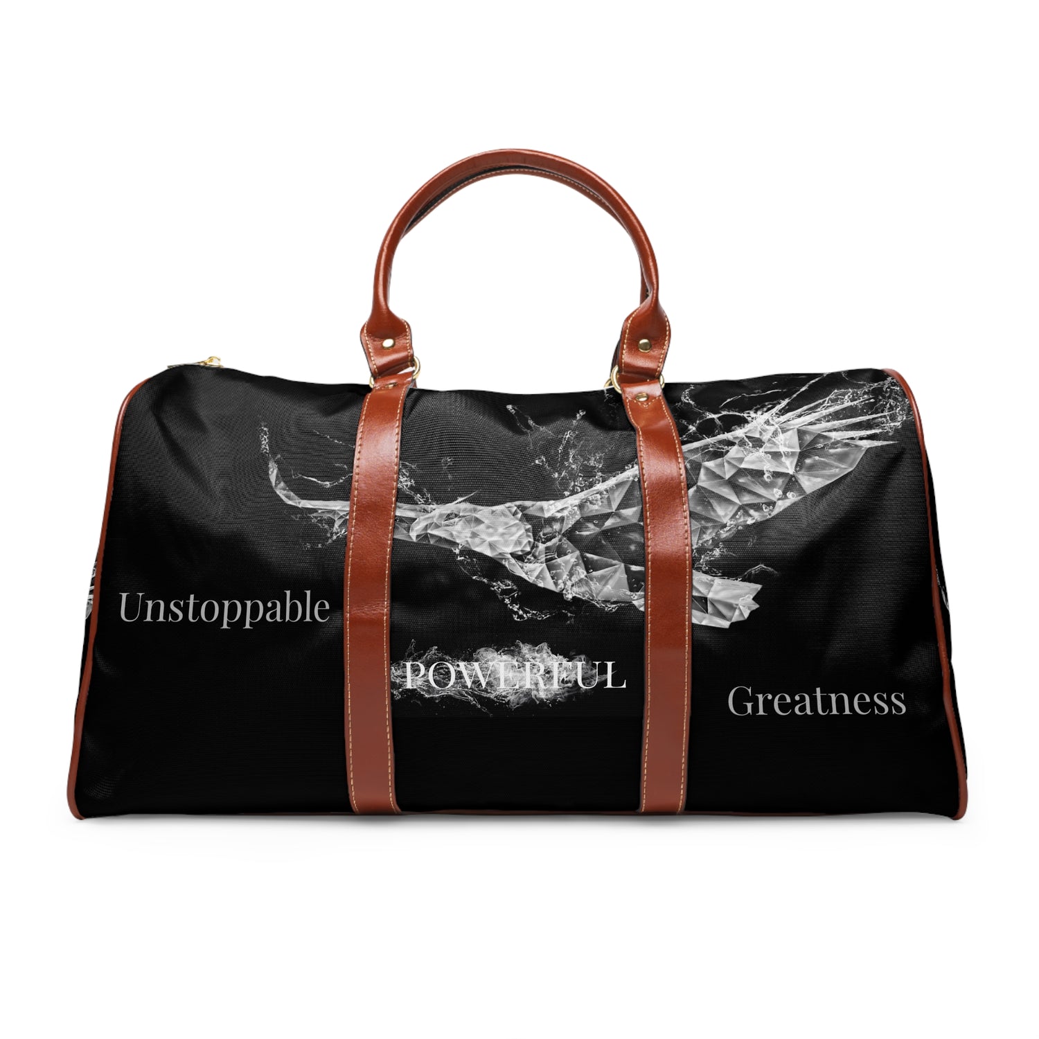 The Isaiah 40:31- Unstoppable/Powerful/Greatness (EAGLE)- Vegan Leather Self-Expression Waterproof Travel Bag W/ Grey Kngdom Logo