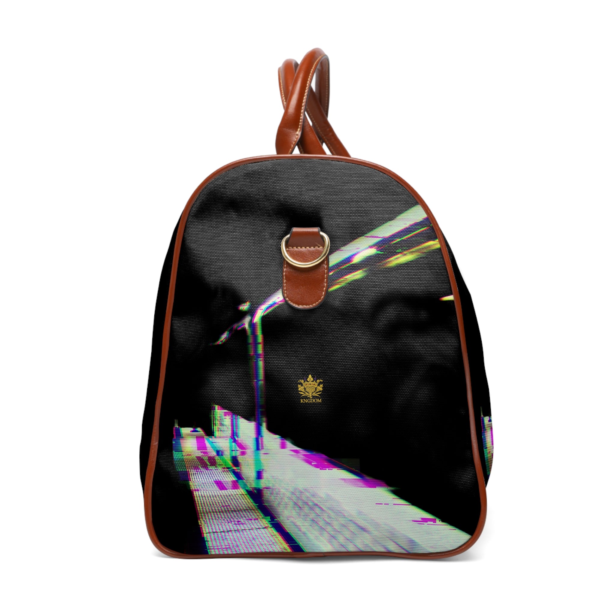 Kngdom &quot;DRIP&quot; (KING OF THE STREET) - Vegan Leather Self-Expression Waterproof Travel Bag W/ Kngdom Logo