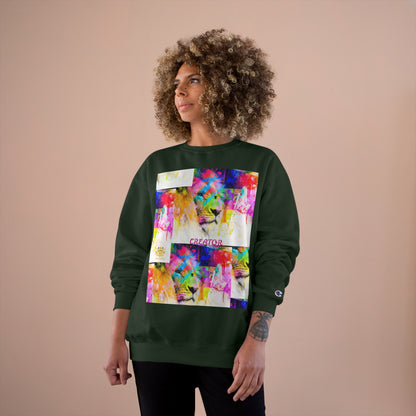 &quot;CREATOR&quot; Lion- Unisex Champion Sweatshirt W/ Kngdom Logo