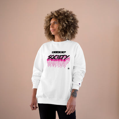 Kngdom &quot;DRIP&quot; (Blame Society) - Unisex Champion Sweatshirt W/ Blk Kngdom Logo