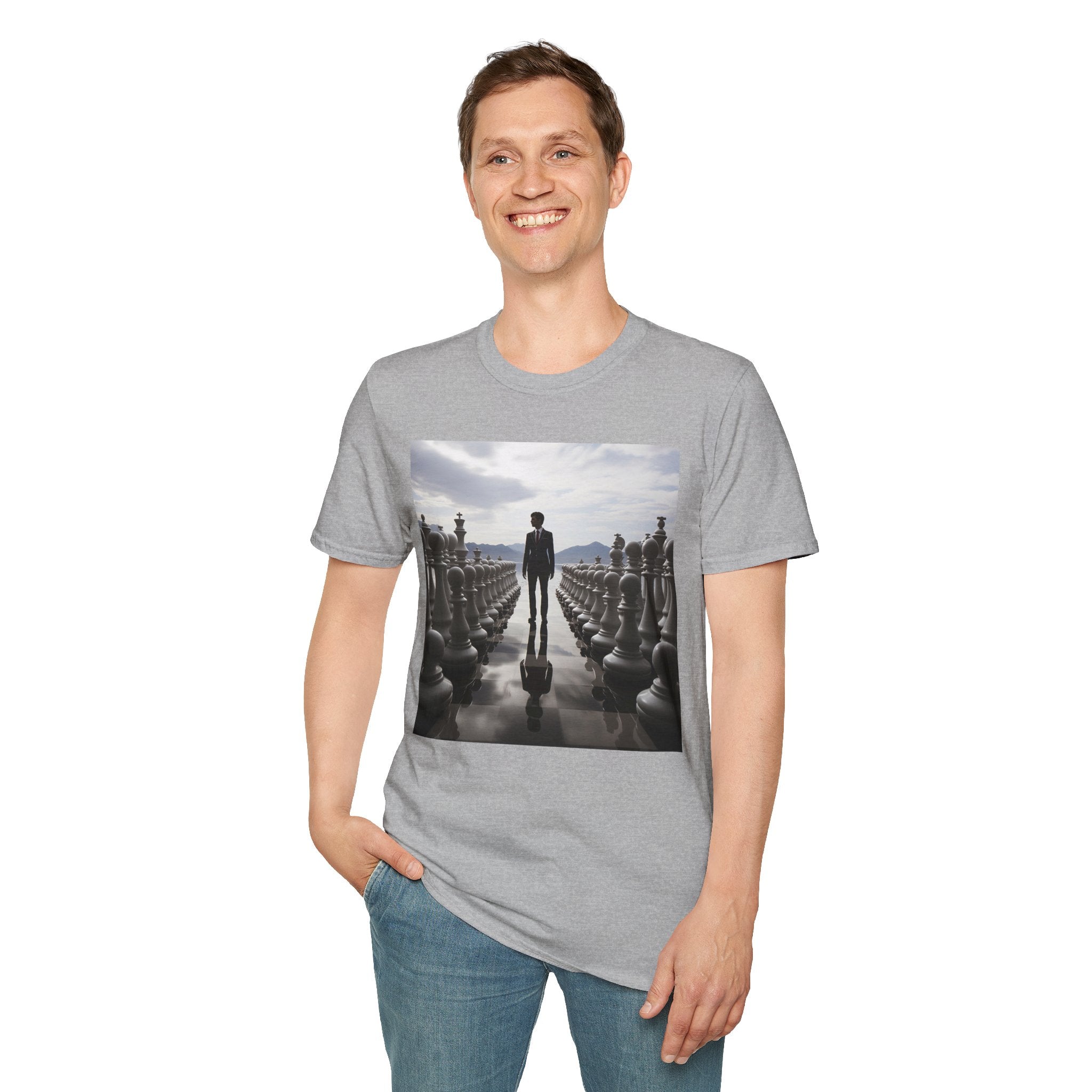 &quot;CHECKMATE&quot;: camiseta de estilo suave para hombre con logotipo de Kingdom 