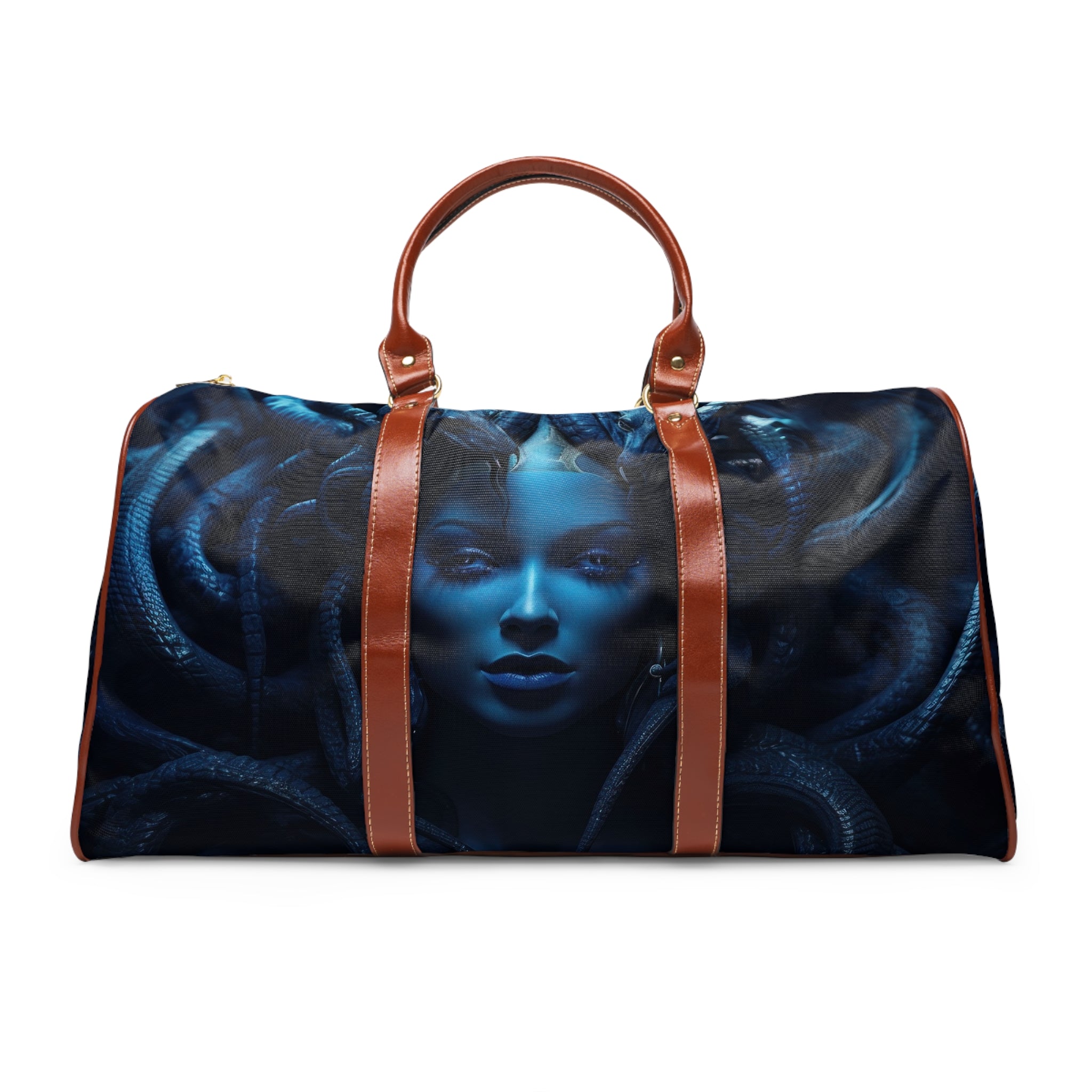 H.E.R &quot;THE GODDESS MEDUSA&quot;- Vegan Leather Self-Expression Waterproof Travel Bag W/ Blk Kngdom Logo