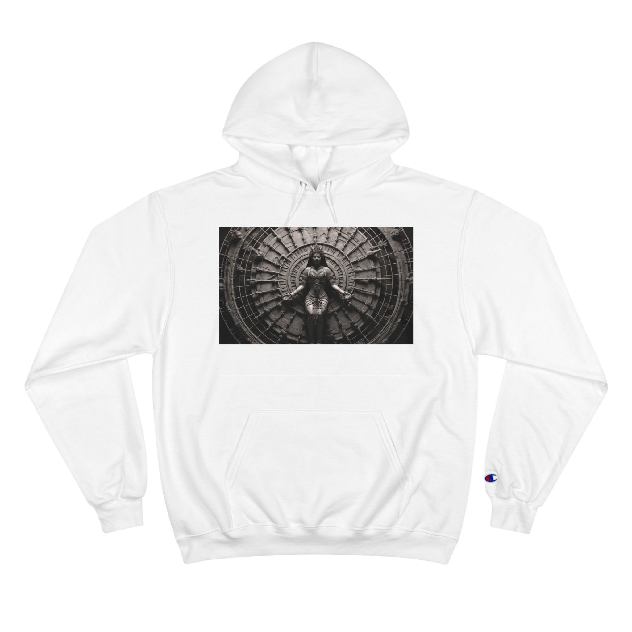 &quot;CHAKRA&quot;- Unisex Champion Hoodie W/ Blk Kngdom Logo